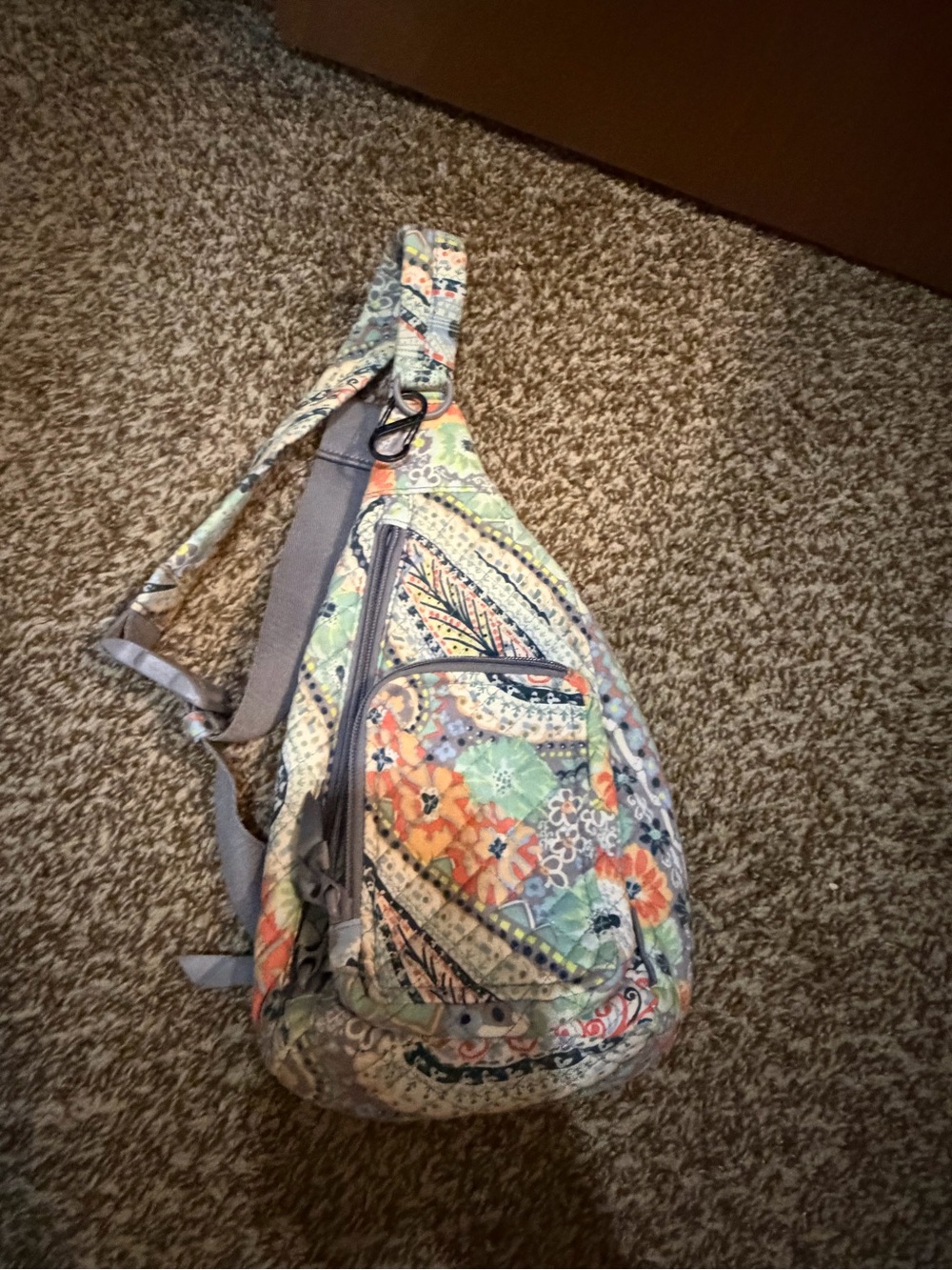Vera Bradley Patterned Floral Quilted Sling Bag - Multicolor